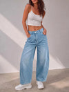 Stretch Denim Barrel Jeans