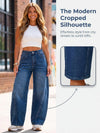Stretch Denim Barrel Jeans